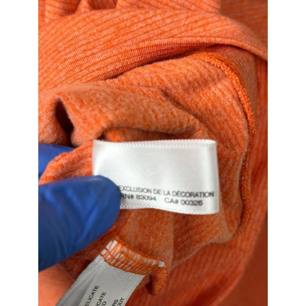 Cutter & Buck CB DryTec Pullover 1/4 Zip Moisture Wicking Orange XL Mens